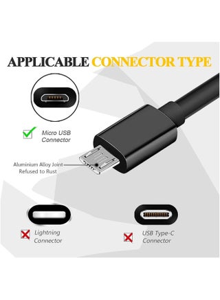Fast Charging Micro USB Cable for PS4 Controller, Durable USB Charger Cord for Micro USB Devices – Tangle-Free, Long-Lasting - view 4